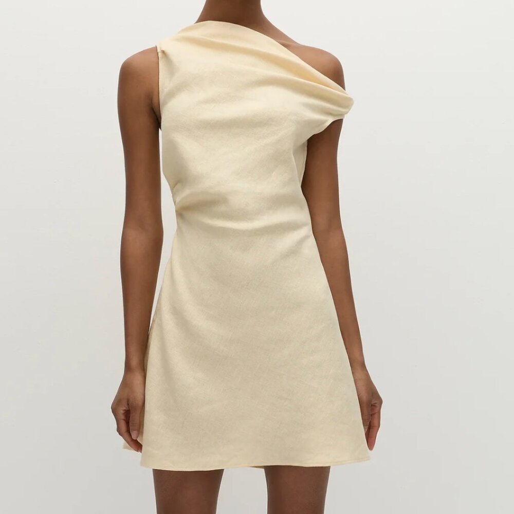 Faithfull Suis Mini Dress Butter - Size XS, Butter Yellow